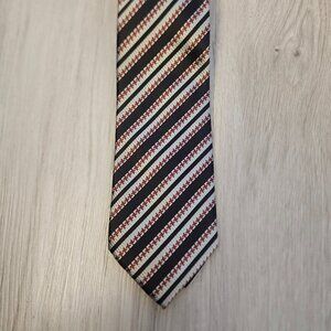 TownCraft Red Gray Polyester Tie